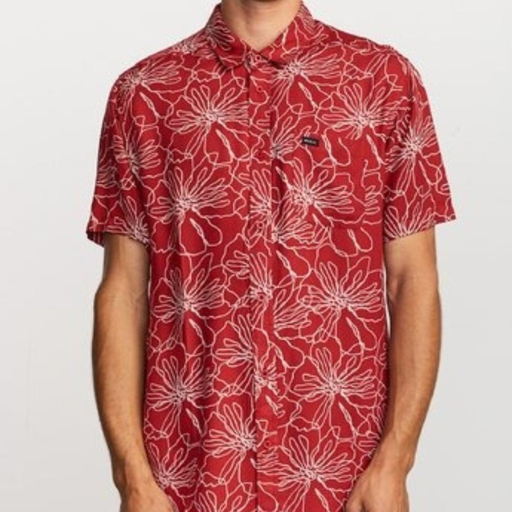RVCA Floral Button-Up Shirt